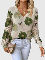 Annelies™ | Elegant Floral Pattern Sweater
