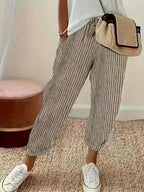 Gitte – Bukser med Elegant Stribe