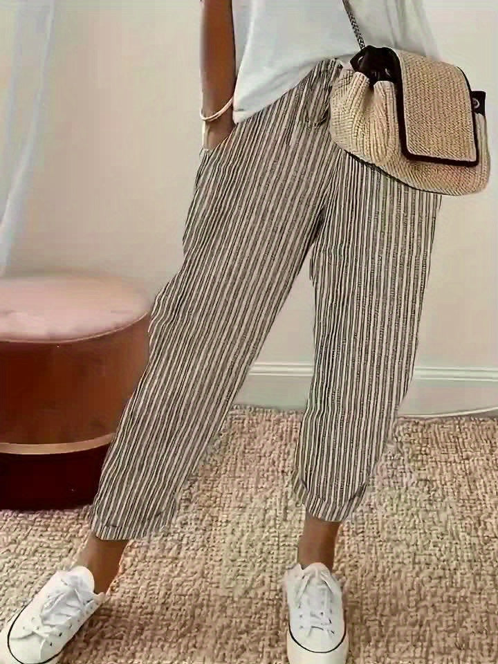 Gitte – Bukser med Elegant Stribe