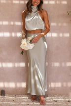 Ivona - Elegant Sæt med Maxinederdel