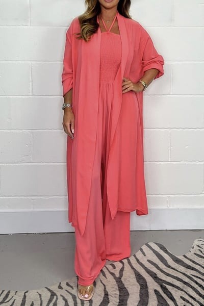 Sylvie - Rygløst 2-delt sæt med brede ben