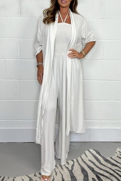 Sylvie - Rygløst 2-delt sæt med brede ben