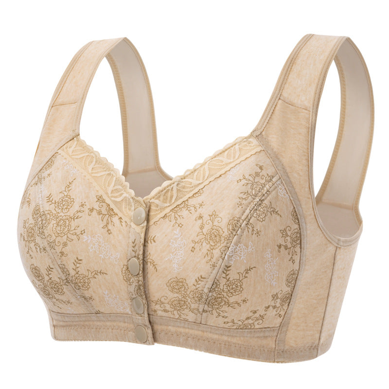 Bellie - Bh i bomuld med knaplukning foran