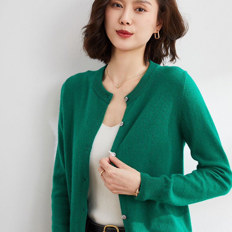 Jade | strikket cardigan med lange ærmer