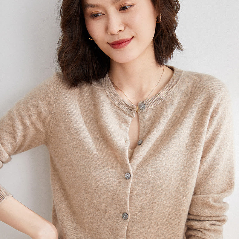 Jade | strikket cardigan med lange ærmer