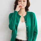 Jade | strikket cardigan med lange ærmer